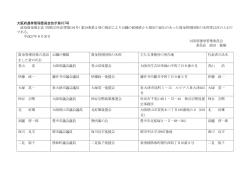 大阪府選挙管理委員会告示第107号 政治資金規正法（昭和23年法律第