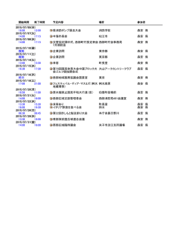 2015/07/05(日) 10:00 12:00 県消防ポンプ操法大会 消防
