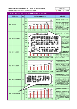 数値目標の年度別達成状況（P5イメージの説明用） 当初計画策定時点に