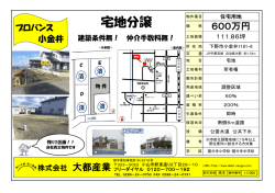 宅地分譲 - 株式会社大都産業