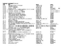 前橋南高校 新着図書案内 〔2015.2.6〕 分類 書名 著者名 出版社