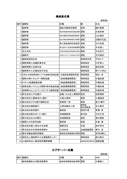 構成員等名簿【PDFファイル】