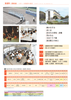 ・確かな学力 ・高い志 ・恵まれた環境・設備 ・豊かな心 ・全員クラブ制 ・部