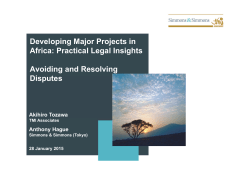 Developing Major Projects in Africa: Practical Legal