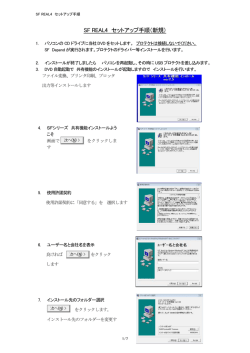 SF REAL4 セットアップ手順