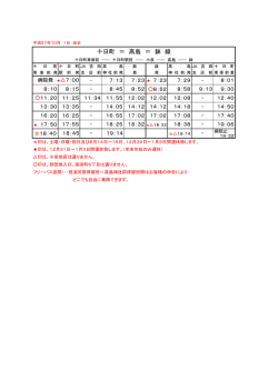 十日町 ＝ 高島 ＝ 鉢 線