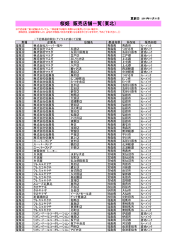 桜姫 販売店舗一覧（東北）