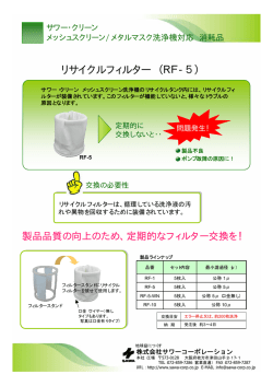 リサイクルフィルター（RF-5）