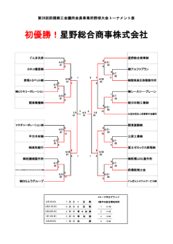 初優勝！星野総合商事株式会社