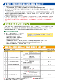 ー適正化 薫業所巡回指導における巡回糞度ーこついて