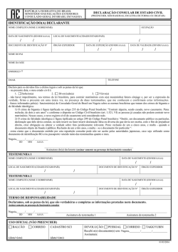 婚姻要件宣誓書 - Minist&eacute;rio das Rela&ccedil;&otilde;es Exteriores