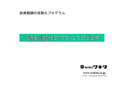 診療報酬の流動化プログラム