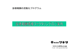 診療報酬の流動化プログラム