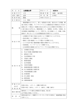 公衆衛生学 N20014