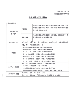 学生支援への取り組み - NMIC 名古屋医療情報専門学校