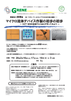 マイクロ流体デバイス作製の初歩の初歩