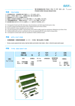 （例） 101 J OS 101 J OS 30BG Z RWH30 G Z