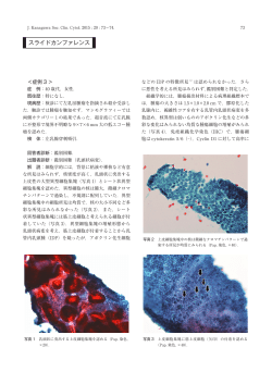 PDFをダウンロード - 神奈川県臨床細胞学会