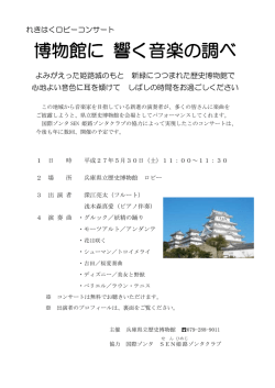 博物館に 響く音楽の調べ - SEN姫路ゾンタクラブ