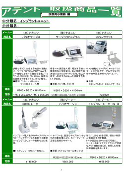 中分類名： 小分類名：
