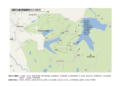 松尾寺公園の野鳥観察ポイント(H27.4)