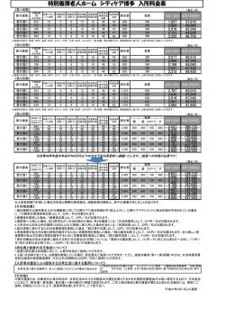 利用料金表