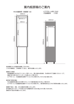 案内板原稿のご案内