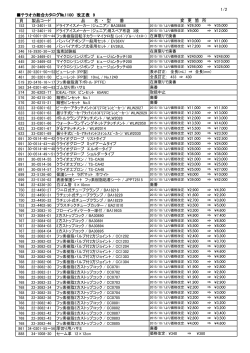 カタログNo.1100改正表 9