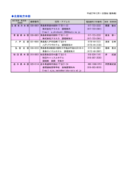 北部地方本部