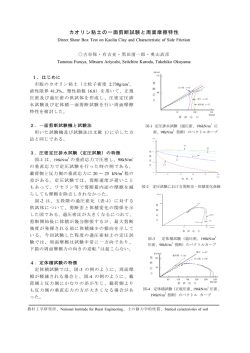 カオリン粘土の一面剪断試験と周面摩擦特性