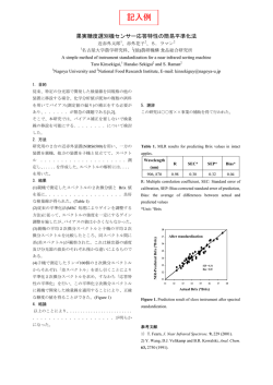 記入例 - 近赤外研究会
