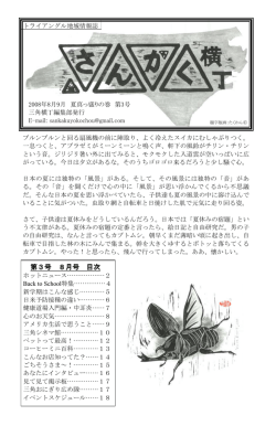 三角横丁3号（2008年8月発行）