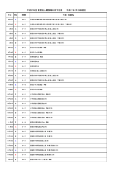 時間 行事・大会名 平成27年度 東雲陸上競技場利用予定表 平成27年2