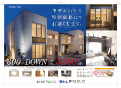 モデルハウス 特別価格 お譲りします。