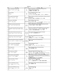 来日者リスト