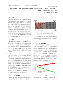 エポキシ樹脂と金属 Al との界面の熱伝導シミュレーション：熱ダイオード
