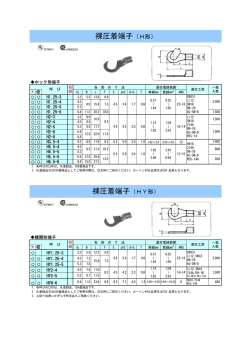 裸圧着端子（H形）