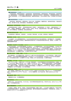 加入グループ一覧 - 九州大学校友会