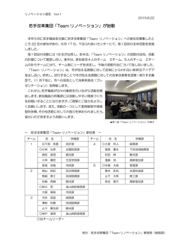 若手改革集団「Team リノベーション」が始動