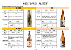 「燗酒コンテスト2015」受賞酒リストPDFをダウンロード