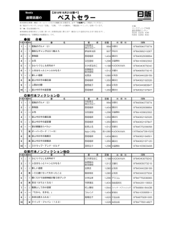 ベストセラー - 日本出版販売株式会社