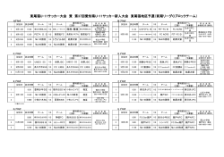 試合日程表 - 公益財団法人 愛知県サッカー協会 東尾張地区協会