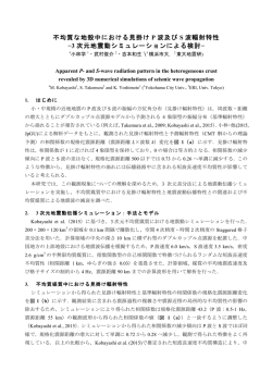 不均質な地殻中における見掛け P 波及び S 波輻射特性 &minus;3