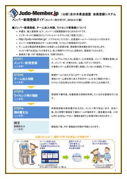 個人登録者・審判員・指導者・形審査員向け登録ガイド