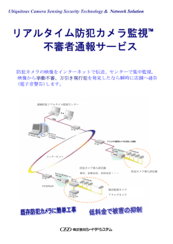 不審者通報サービス リアルタイム防犯カメラ監視&trade;