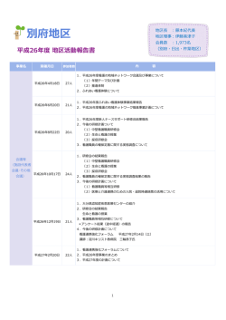 別府地区 - 大分県看護協会