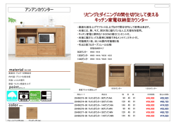 リビングとダイニングの間仕切りとして使える キッチン家電収納型カウンター