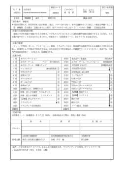科目コード 専任・非常勤 科 目 名 (英語名) 幼児体育 233305 （ふりがな