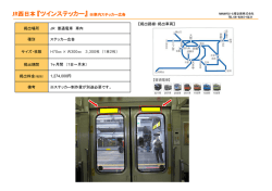 JR西日本『ツインステッカー』 ※車内ステッカー広告