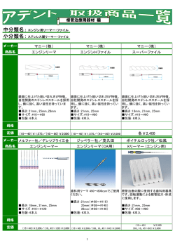 中分類名： 小分類名：
